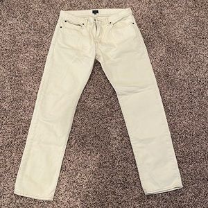 NWOT Men’s Cream Denim Pants 33x32